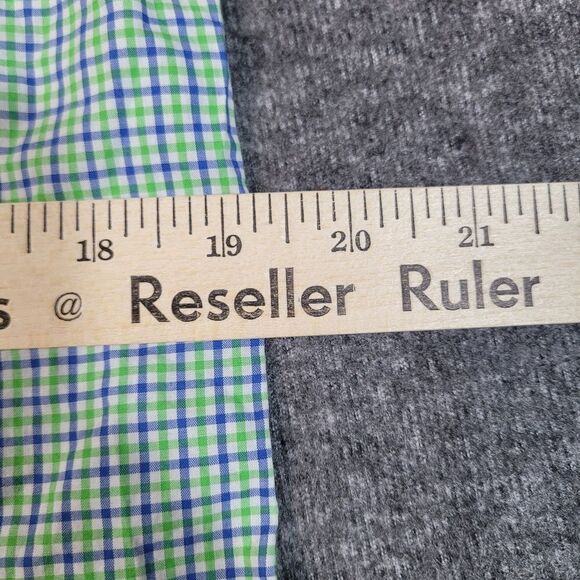 Polo Ralph Lauren Mens Button Up Shirt Size S Green Blue Checkered Long Sleeve - Picture 10 of 11